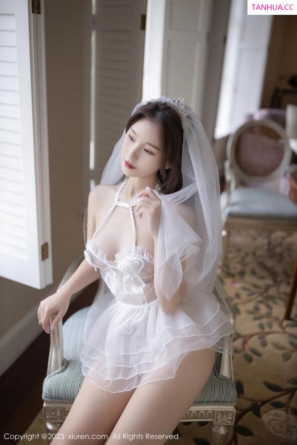   [XiuRen]高清写真图 2023.07.19 No.7104 杏子Yada 薄透婚纱第74张图片